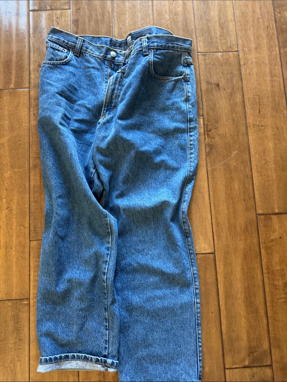 Marithe Francois Girbaud Men's Blue Relaxed Denim Jeans 34X30.